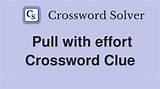 Crossword Solver: Exert Effort to Pull