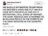 Fonda's Controversial Barron Trump Tweet: Public Outrage and Criticism