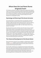 Unveiling the Ancestry of Nunez: Exploring Their Distinct Ethnic Roots
